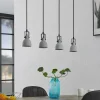 Lindby Amilia suspension abat-jour béton, 4 lampes| Suspensions Led|Suspensions