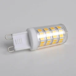 Lindby Ampoule à broche LED, jeu de 3, G9, 3 W, transparent, 3.000 K| Ampoules Led G9|Ampoules Led