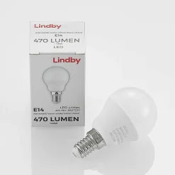 Lindby Ampoule LED E14 G45 4,5W 3.000K opale Set de 10 pièces| Ampoules Led E14|Ampoules Led