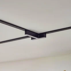 Lindby Barre à LED 48 V Lumaro, noire, en forme de T, intensité variable| Luminaires Led D'Intérieur