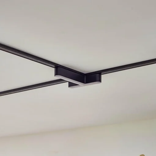Lindby Barre à LED 48 V Lumaro, noire, en forme de T, intensité variable| Luminaires Led D'Intérieur