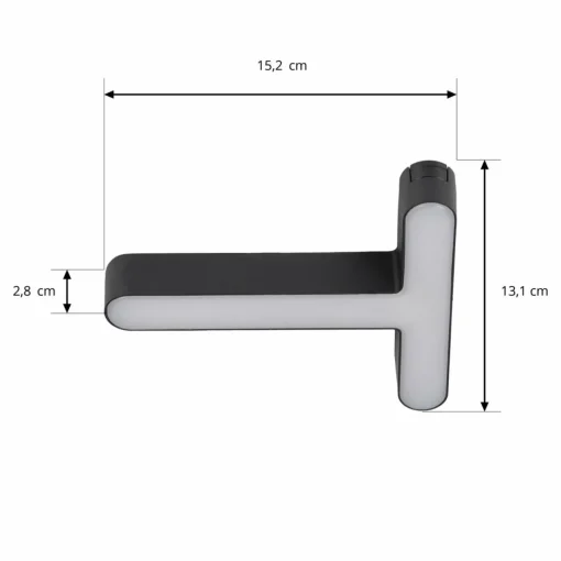 Lindby Barre à LED 48 V Lumaro, noire, en forme de T, intensité variable| Luminaires Led D'Intérieur