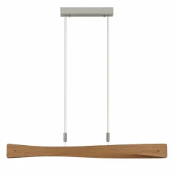 Lindby Beazina suspension LED, bois de chêne| Suspensions Led|Suspensions