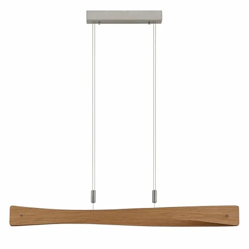 Lindby Beazina suspension LED, bois de chêne| Suspensions Led|Suspensions