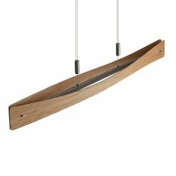 Lindby Beazina suspension LED, bois de chêne| Suspensions Led|Suspensions