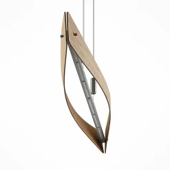 Lindby Beazina suspension LED, bois de chêne| Suspensions Led|Suspensions