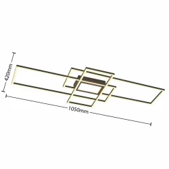 Lindby Caitlin plafonnier LED, anthracite| Plafonniers Led|Plafonniers