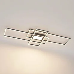 Lindby Caitlin plafonnier LED, anthracite| Plafonniers Led|Plafonniers