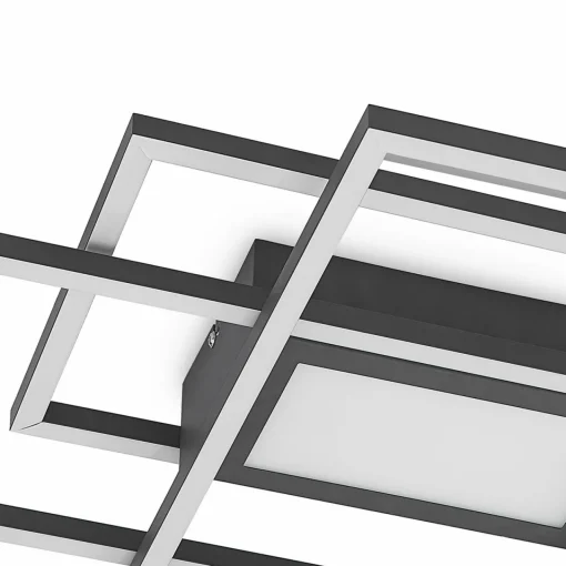 Lindby Caitlin plafonnier LED, anthracite| Plafonniers Led|Plafonniers
