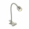 Lindby Djamila lampe à pince LED, nickel satiné| Luminaires Led D'Intérieur
