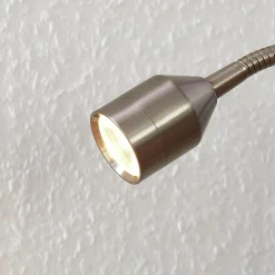 Lindby Djamila lampe à pince LED, nickel satiné| Luminaires Led D'Intérieur