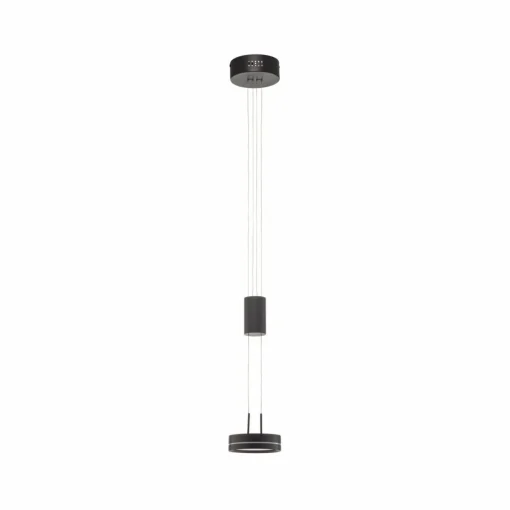 Lindby Eilika Suspension LED à 1 lampe. anthracite| Suspensions Led|Suspensions