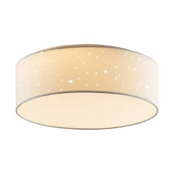 Lindby Ellamina plafonnier LED, 40 cm, blanc| Plafonniers Led|Plafonniers