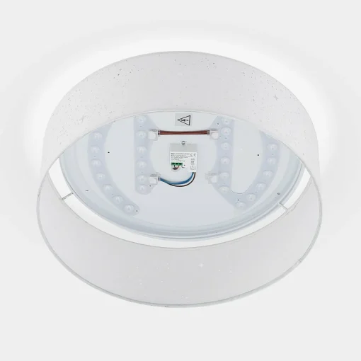 Lindby Ellamina plafonnier LED, 40 cm, blanc| Plafonniers Led|Plafonniers