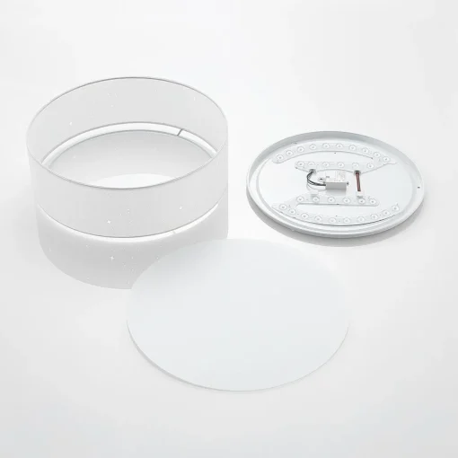 Lindby Ellamina plafonnier LED, 40 cm, blanc| Plafonniers Led|Plafonniers