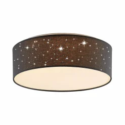 Lindby Ellamina Plafonnier LED 40 cm gris foncé| Plafonniers Led|Plafonniers