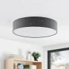 Lindby Ellamina plafonnier LED, 60 cm, gris foncé| Plafonniers Led|Plafonniers