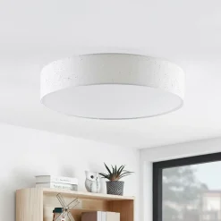 Lindby Ellamina plafonnier LED, 60 cm, blanc| Plafonniers Led|Plafonniers
