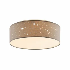 Lindby Ellamina plafonnier LED, 40 cm, gris clair| Plafonniers Led|Plafonniers