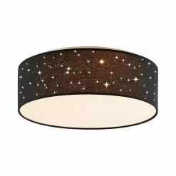 Lindby Ellamina plafonnier LED, 40 cm, noir| Plafonniers Led|Plafonniers