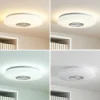 Lindby Elpida Plafonnier LED avec haut-parleur| Plafonniers Led|Plafonniers
