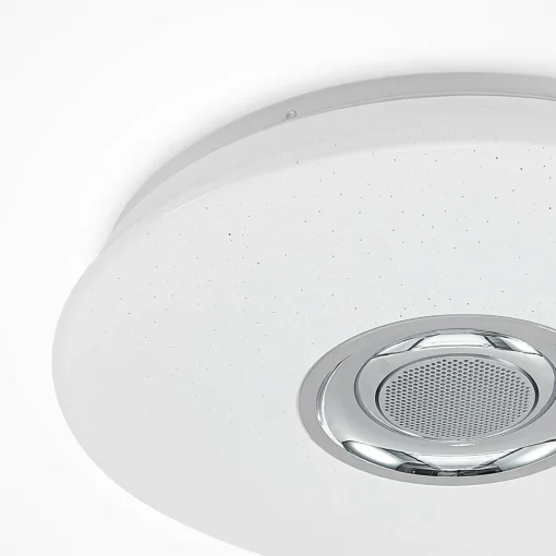 Lindby Elpida Plafonnier LED avec haut-parleur| Plafonniers Led|Plafonniers