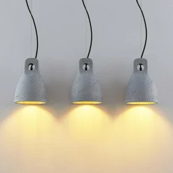 Lindby Esmila suspension avec abat-jour en béton| Suspensions Led|Suspensions