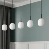 Lindby Etiena suspension à 5 lampes, verre opale| Suspensions Led|Suspensions
