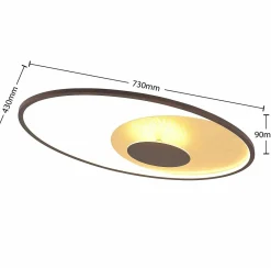 Lindby Feival plafonnier LED, 73 cm x 43 cm| Plafonniers Led|Plafonniers