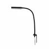 Lindby Flexola liseuse LED, noir, angulaire, fer, fiche| Luminaires Led D'Intérieur