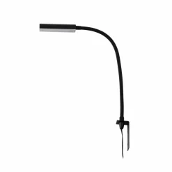 Lindby Flexola liseuse LED, noir, angulaire, fer, fiche| Luminaires Led D'Intérieur