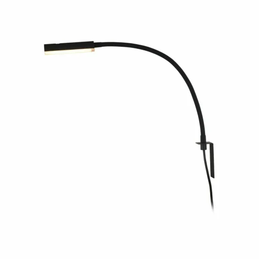 Lindby Flexola liseuse LED, noir, angulaire, fer, fiche| Luminaires Led D'Intérieur