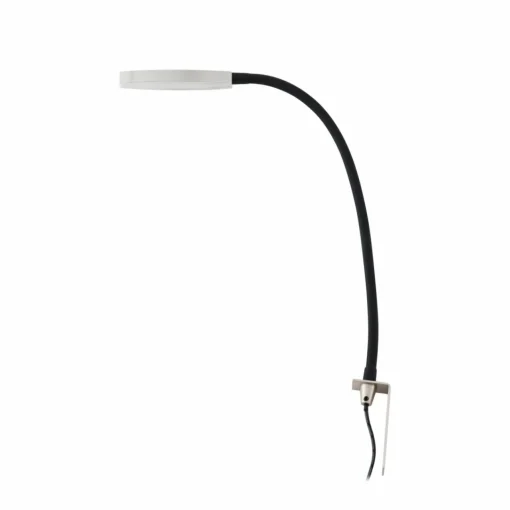 Lindby Flexola Liseuse LED, nickel, rond, fer, fiche| Luminaires Led D'Intérieur