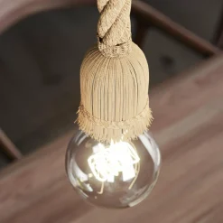 Lindby Hajo suspension à 6 lampes, corde| Suspensions Led|Suspensions