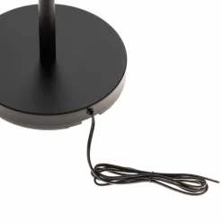 Lindby Irmino lampe sur pied avec abat-jour en verre fumé| Lampadaires Led|Lampadaires