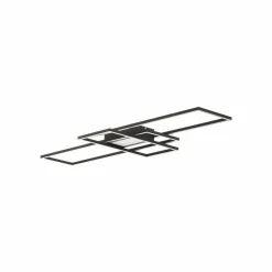 Lindby Ismera Plafonnier LED 3 cadres, anthracite| Plafonniers Led|Plafonniers