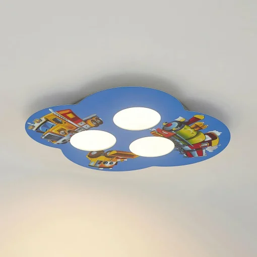 Lindby Jan plafonnier chambre enfant, voitures| Plafonniers Led|Plafonniers