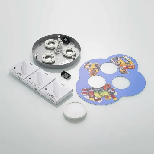 Lindby Jan plafonnier chambre enfant, voitures| Plafonniers Led|Plafonniers