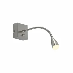 Lindby Jolka liseuse LED, nickel satiné| Appliques Murales Led|Appliques Murales