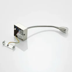 Lindby Jolka liseuse LED, nickel satiné| Appliques Murales Led|Appliques Murales