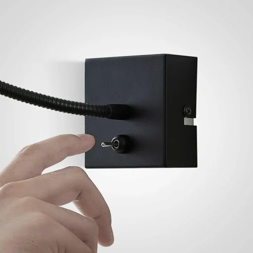 Lindby Jolka liseuse LED, interrupteur, noir mat| Luminaires Led D'Intérieur