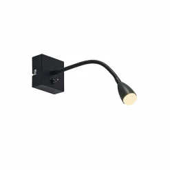 Lindby Jolka liseuse LED, interrupteur, noir mat| Luminaires Led D'Intérieur