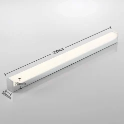 Lindby Klea lampe pour salle de bain LED, 90 cm| Appliques Murales Led|Appliques Murales
