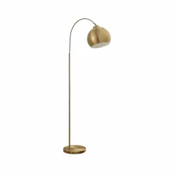 Lindby lampe à arc Moisia, couleur laiton, métal, 148 cm| Lampadaires Led|Lampadaires