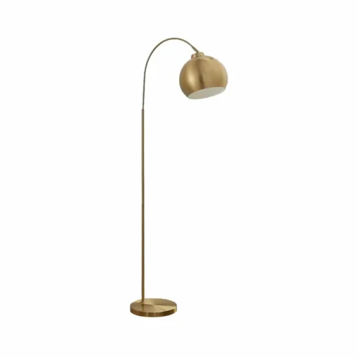 Lindby lampe à arc Moisia, couleur laiton, métal, 148 cm| Lampadaires Led|Lampadaires