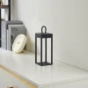 Lindby lampe de table LED rechargeable Iruna, noir, métal, 27cm, à intensité| Lampes À Poser Led|Lampes À Poser Et Lampes De Table