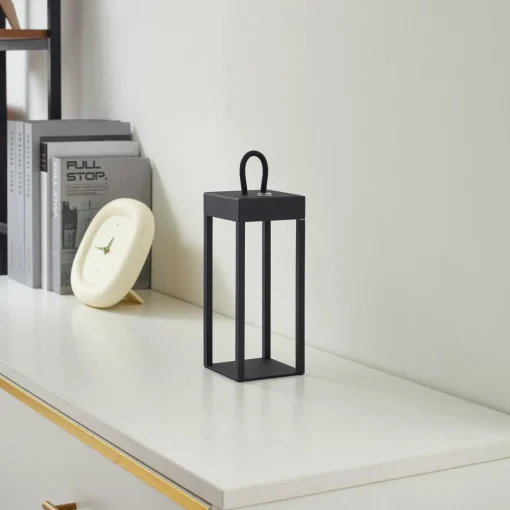 Lindby lampe de table LED rechargeable Iruna, noir, métal, 27cm, à intensité| Lampes À Poser Led|Lampes À Poser Et Lampes De Table