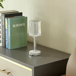 Lindby Lampe de table LED rechargeable Louane, 25,7 cm, USB, RGBW| Lampes À Poser Led|Lampes À Poser Et Lampes De Table
