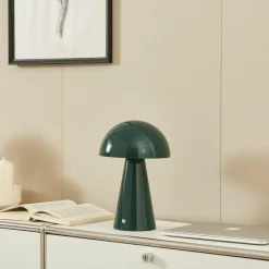 Lindby lampe de table LED rechargeable Nevijo, vert, Ø20 cm, USB,| Lampes À Poser Led|Lampes À Poser Et Lampes De Table