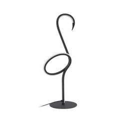 Lindby lampe de table LED Pajaro, 49cm, noir, aluminium, flamant rose| Lampes À Poser Led|Lampes À Poser Et Lampes De Table